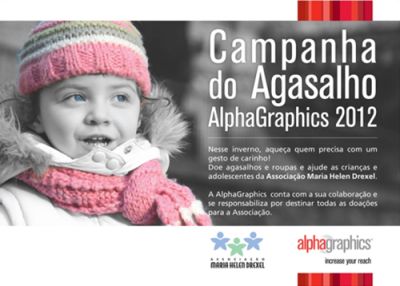 Alphagraphics realisa campanha do agasalho