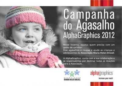 Campanha do Agasalho da AlphaGraphics cresce e arrecada 930 peças