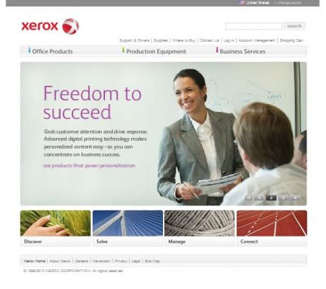 Xerox lança novo site