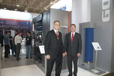 Prestigiada, ExpoPrint Latin America 2010 recebe visita do chefe-executivo da Goss International