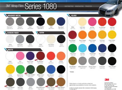 3M Wrap Film Series 1080 está com cinco novas cores