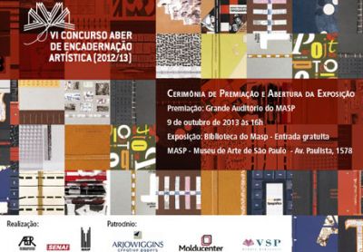 Arjowiggins, VSP e Molducenter patrocinam concurso de encadernação artística
