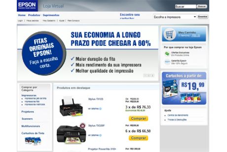 Epson lança loja virtual